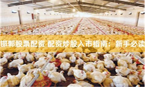邯郸股票配资 配资炒股入市指南：新手必读